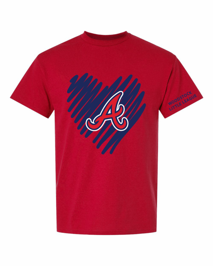 Woodstock Braves T-Shirt - Heart - Image 3