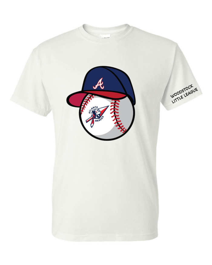 Woodstock Braves T-Shirt - Hat & Ball - Image 4